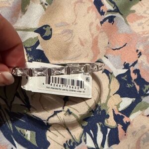 Anne Klein Cubic Zirconia Silver Bracelet